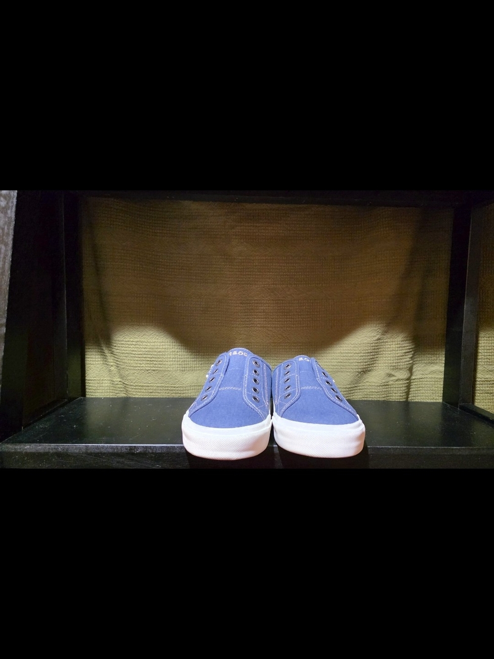 Taos Footwear Blue Slip-On Canvas Sneakers
